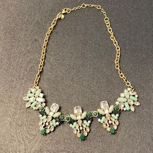 Green/ turquoise adjustable J. Crew necklace